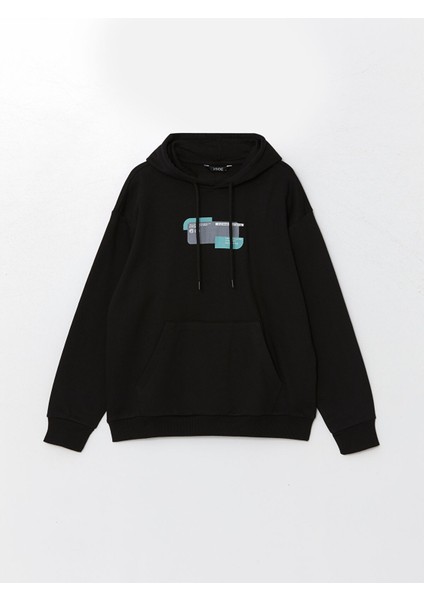 Yeni Sezon Uzun Kollu Baskılı Erkek Kalın Hoodie indirimleri