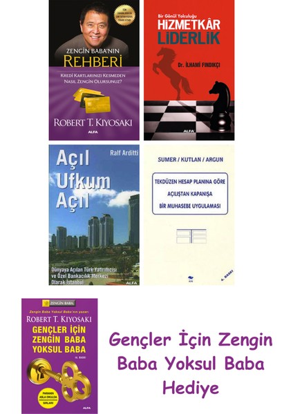 Zengin Baba’nın Rehberi + Hizmetkar Liderlik (Cep Boy) + Açıl Ufkum Açıl + Tekdüzen Hesap Planına...