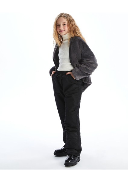 Yeni Sezon Beli Lastikli Kız Çocuk Kayak Pantolonu