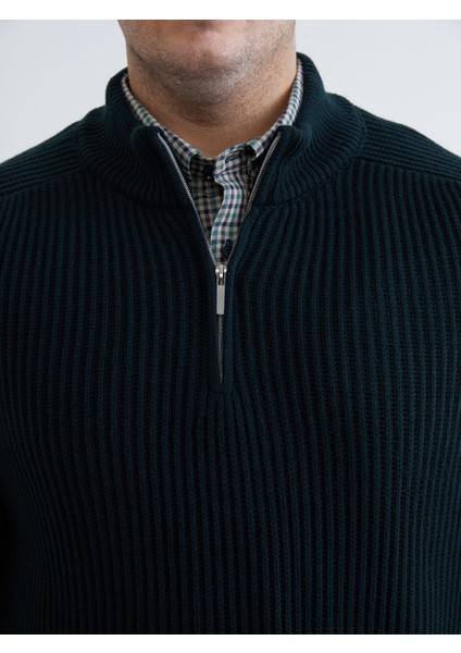 Yeni Sezon Büyük Beden Dik Yaka Erkek Triko Kazak modelleri