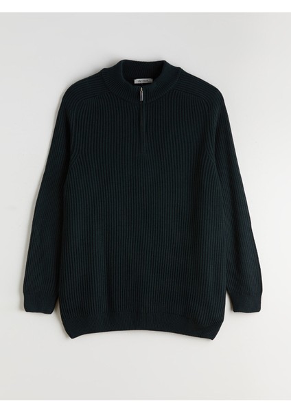 Yeni Sezon Büyük Beden Dik Yaka Erkek Triko Kazak indirimleri