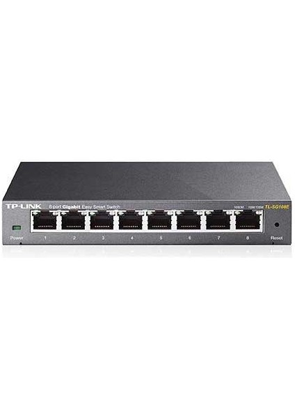 Tp-Lınk TL-SG108E 8 Port 10/100/1000 Yonetılebılır Desktop Swıtch