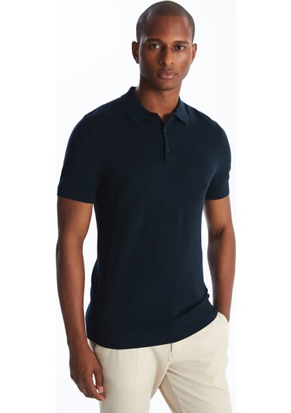 Yeni Sezon Polo Yaka Kısa Kollu Erkek Triko Kazak