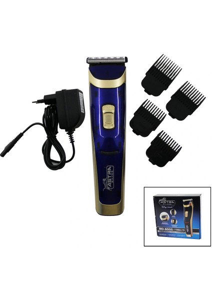 Ieg® Saç Sakal Kesme Traş Maki̇nesi̇ Fi̇ş Şarjli - LED Gösterge - Renkli̇ Krom Kaplama Gövde RD-6005 (