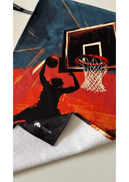 Mikrofiber, Basketbol Spor Havlusu 40X75 Asılabilir, Pamuklu, Hızlı Kuruma Özel Tasarım- Dunk indirimleri