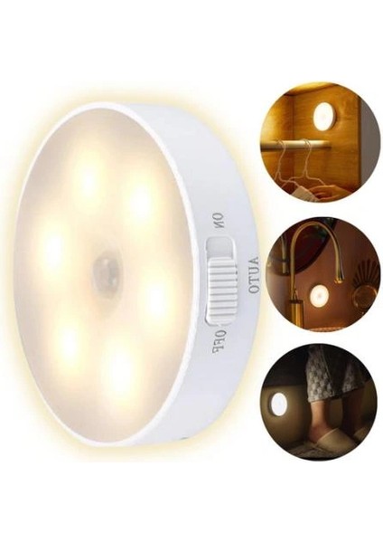 Ieg® Hareket Sensörü Dolap Altı Aydınlatması USB Şarj Edilebilir LED (4887)