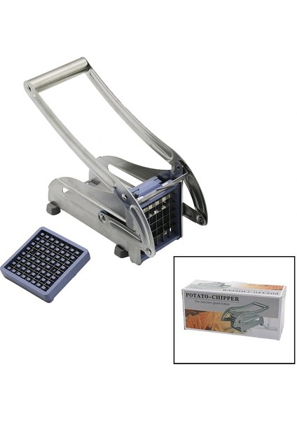 Ieg® Manuel Patates - Sebze Di̇li̇mleme Maki̇nesi̇ Komple Metal Üstten Kollu (4887)