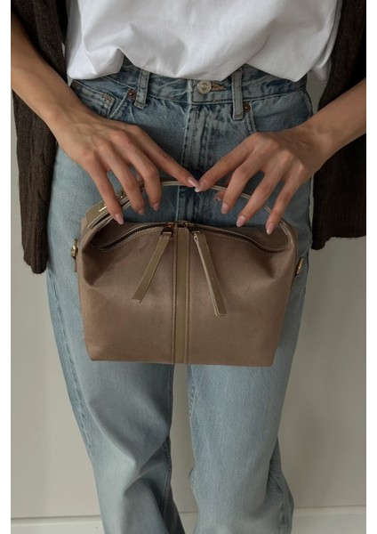 Nube Süet El ve Omuz Çantası