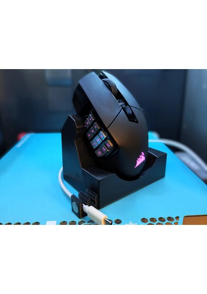 Universal Gaming Mouse Standı / Display Tutucu - Kişiselleştirilebilir Renk Masa Düzenleme Aksesuarı