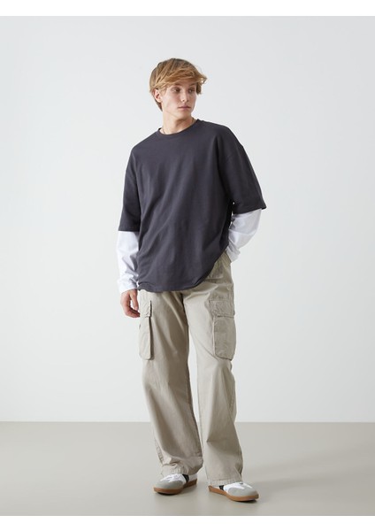 Yeni Sezon Rahat Kalıp Erkek Kargo Pantolon