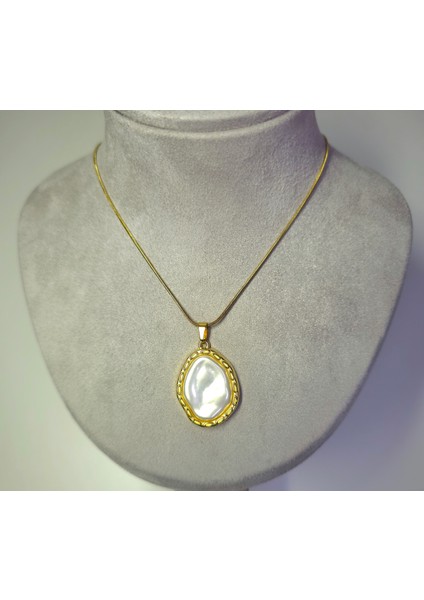 Çelik Barok Inci Kolye Yılan Zincirli Kararmaz Kaliteli Altın Rengi Takı fiyatları