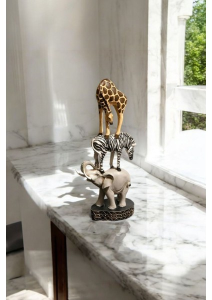 Dekoratif Safari Hayvanları Biblo