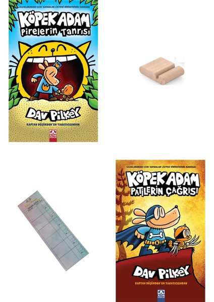 Köpek Adam 5. ve 6. Kitap /pirelerin Tanrısı / Patilerin Çağrısı / 8-12 Yaş Hikaye +Tablet Tutucu