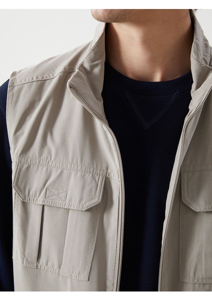 Yeni Sezon Standart Kalıp Dik Yaka Erkek Avcı Yeleği modelleri