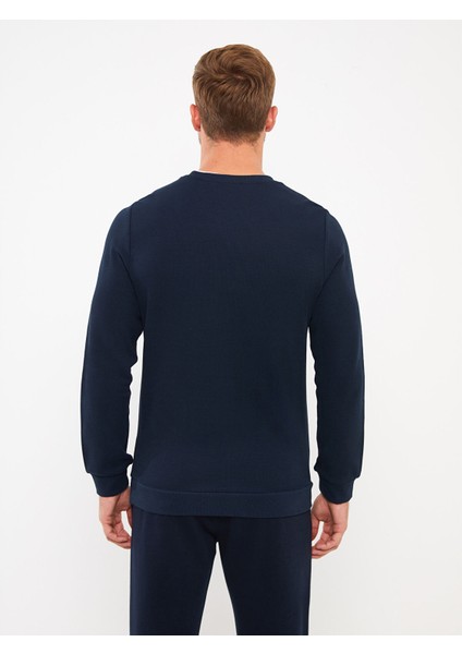 Yeni Sezon Bisiklet Yaka Uzun Kollu Baskılı Erkek Sweatshirt indirimleri