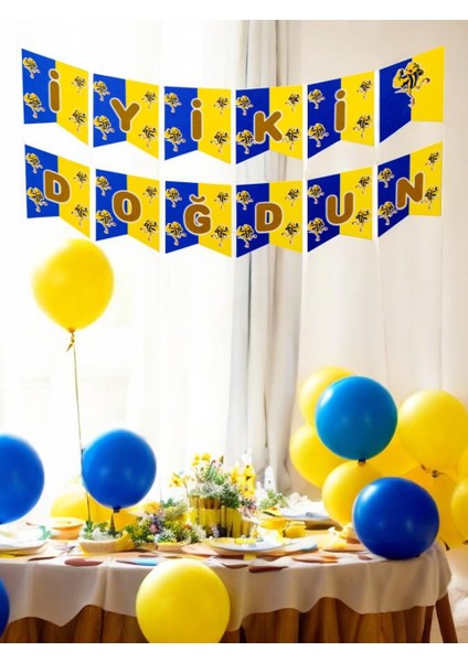 Taraftar Fenerbahçe Sarı Lacivert 20 Balon + Banner fiyatları