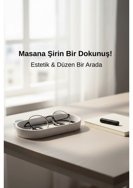 Sevimli Panda Gözlük ve Eşya Tutucu Çok Amaçlı Organizer | Dekoratif Masaüstü Gözlük Standı indirimleri