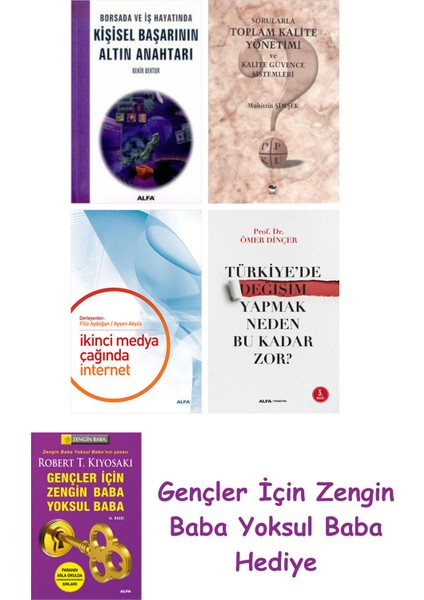 Kişisel Başarının Altın Anahtarı + Sorularla Toplam Kalite Yönetimi ve Kalite Güvence Sistemleri ...