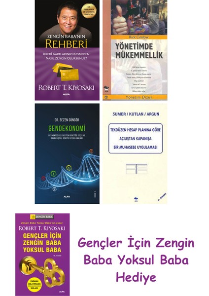 Zengin Baba’nın Rehberi + Yönetimde Mükemmellik + Genoekonomi + Tekdüzen Hesap Planına Göre Açılı...