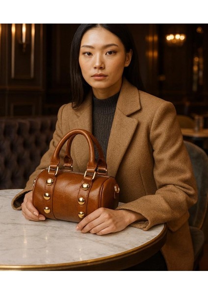 Yeni Sezon Zımbalı Silindir Lüx Çanta