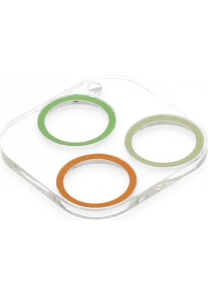 Ieg iPhone 13 Pro Renkli Kamera Lens Koruma Cam - Sarı-Turuncu modelleri