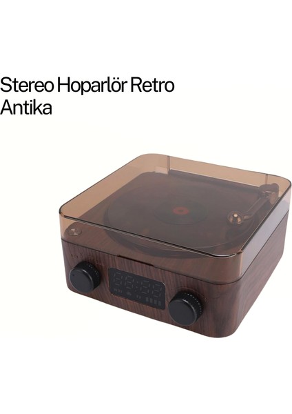 Lvsqvr Gramafon Speaker Kahverengi