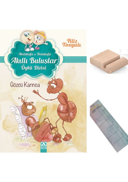 Gözcü Karınca / Akıllı Buluşlar Dizisi / Akıllı Kafa ve Dolu Kafa / 3. Sınıf Hikaye+Tablet Tutucu