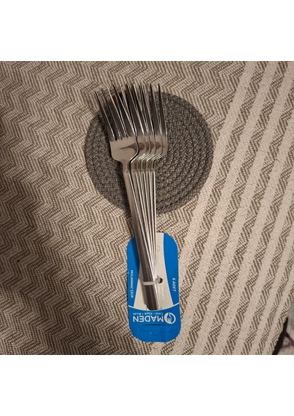 Maden Yemek Çatalı Paslanmaz Çelik 6lı Paket