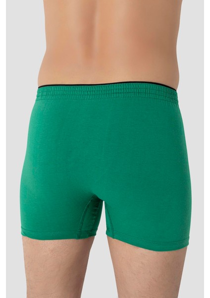 6'lı Paket Yeşil Erkek Penye Havlu Bel Boxer %100 Pamuk indirimleri