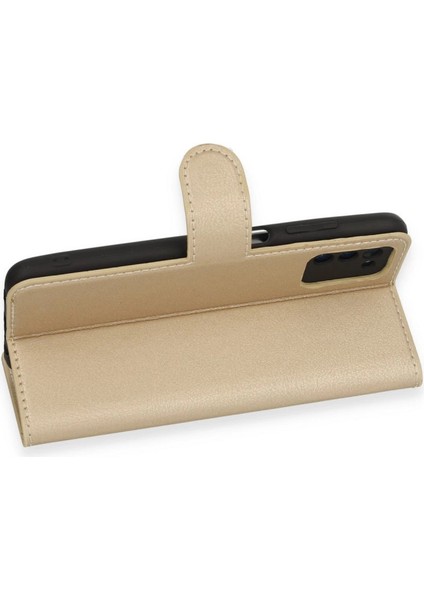 Samsung Galaxy A03S Kılıf Trend S Plus Kapaklı Kılıf - Gold fiyatları