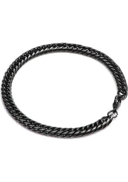 Erkek Burma Yassı Çelik Zincir Bileklik