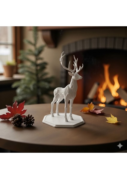 Sanatsal Geyik Biblosu Dekoratif Obje