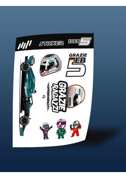 Sebastian Vettel Stıcker