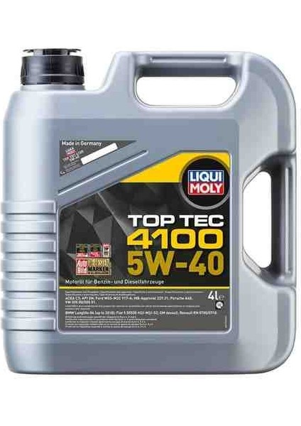 Top Tec 4100 5W40 C3 4 Litre 2025