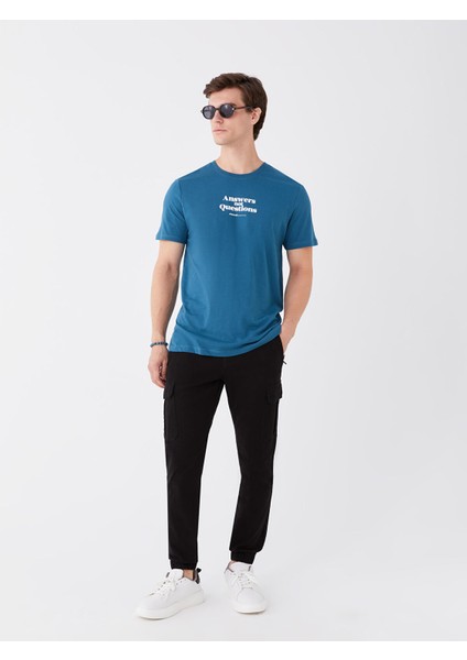 Yeni Sezon Slim Fit Gabardin Erkek Kargo Pantolon