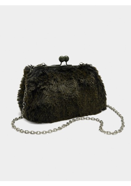 Kürk Efektli Zincir Askılı Çanta fırsatları