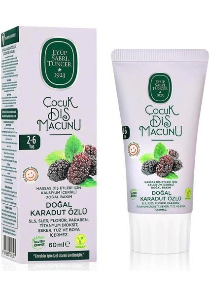 Bfs Eyüp Sabri Tuncer Doğal Karadut Özlü Diş Macunu 2-6 Yaş 60ML