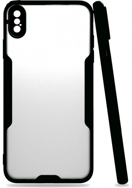 Ieg iPhone Xs Max Kılıf Platin Silikon - Siyah