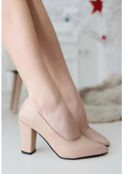 Giort Nude Cilt Topuklu Ayakkabı