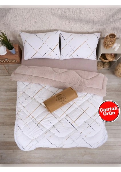 Çift Kişilik Wellsoft Çift Taraflı Yorgan ve Yastık Kılıfı Seti fiyatları