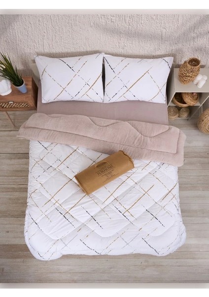 Çift Kişilik Wellsoft Çift Taraflı Yorgan ve Yastık Kılıfı Seti fırsatları