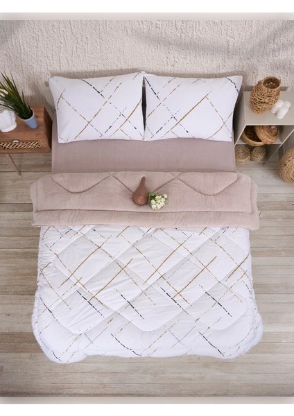 Çift Kişilik Wellsoft Çift Taraflı Yorgan ve Yastık Kılıfı Seti indirimleri