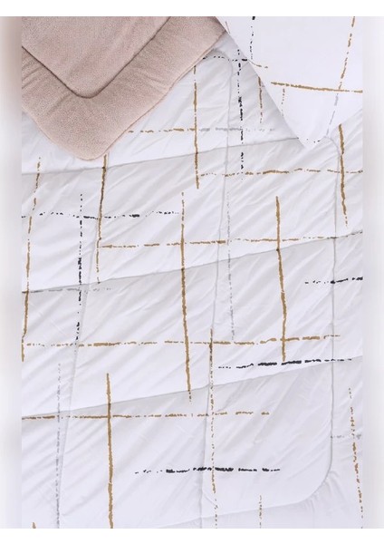 Çift Kişilik Wellsoft Çift Taraflı Yorgan ve Yastık Kılıfı Seti