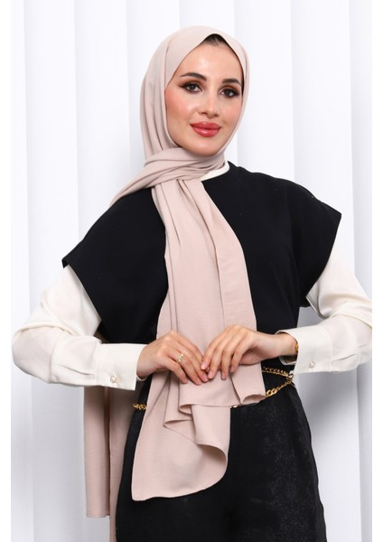 Bej Pamuklu Caz Şal modelleri