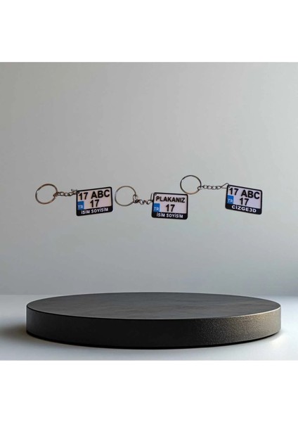 Kişiye Özel Motosiklet Plaka Anahtarlığı – Isim Yazılabilir, Hediyelik 3D Anahtarlık