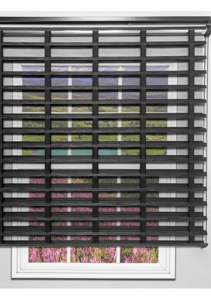 Picasso Shadow Silüet Kumaş Jaluzi Store Perde, Alüminyum Kasalı Yüksek Kaliteli - Siyah 2111XSHADOW fiyatları