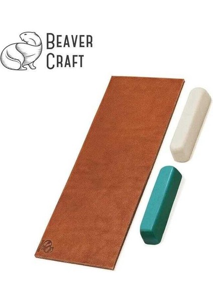 Elaletionline Deri Bileme Kayışı ve Parlatma Macunu Seti, 3 Parça Beavercraft indirimleri