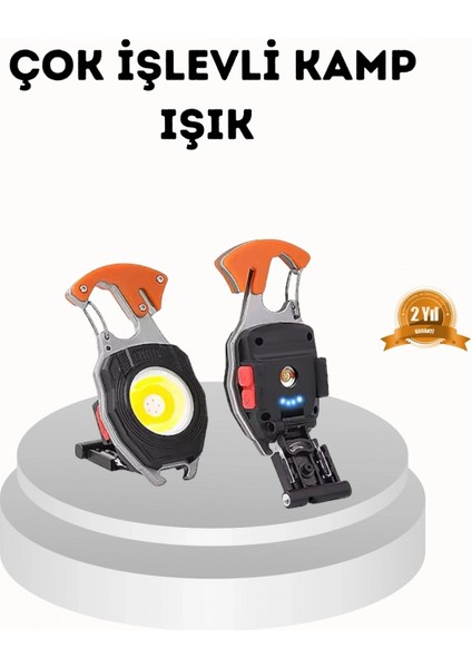 Şarj Edilebilir Çok Amaçlı Mini Fener – Güvenlik Düdüklü, Kompakt ve Hafif Tasarım