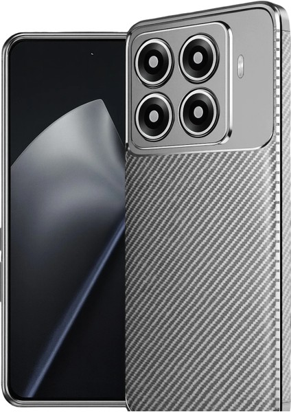 Xiaomi Mi 15T Pro Kılıf Karbon Görünümlü Silikon Azn-Negro fiyatları