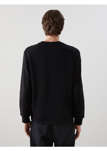 Yeni Sezon Bisiklet Yaka Uzun Kollu Baskılı Erkek Sweatshirt fırsatları